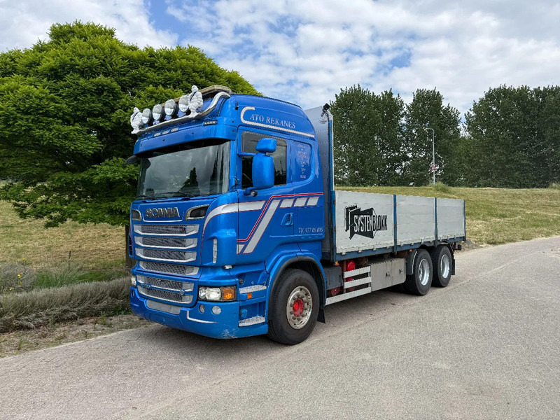 Scania R730 V8 6X4 Retarder 2012 Low km - Camion plateau: photos 1 Scania R730 V8 6X4 Retarder 2012 Low km - Camion plateau: photos 1