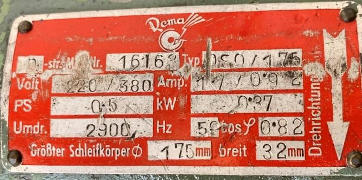 2 Doppelschleifböcke auf gem. Untergestell REMA - Machine à métaux: photos 4 2 Doppelschleifböcke auf gem. Untergestell REMA - Machine à métaux: photos 4