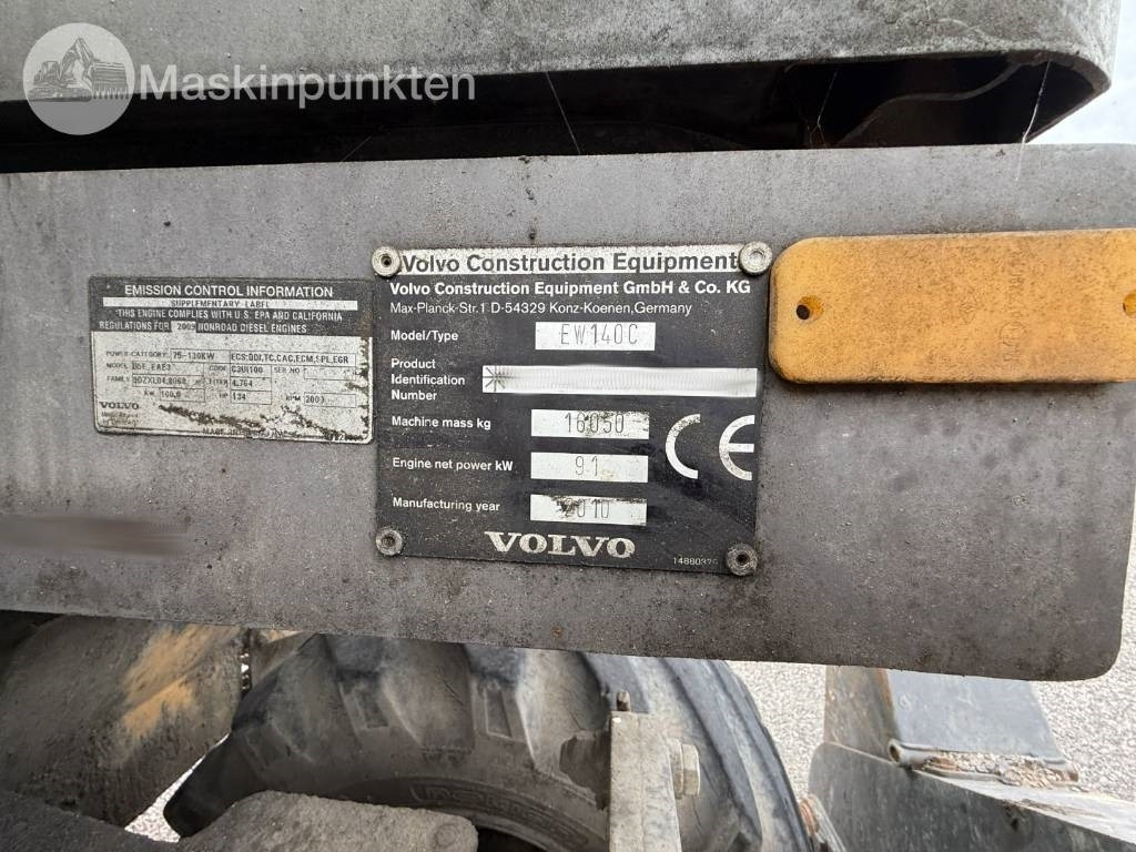 Pelle sur pneus Volvo EW 140 C: photos 20
