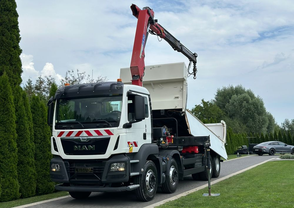 MAN TGS 440 / 8x4 / HMF 1530 / HYDROBURTA - Camion benne: photos 1 MAN TGS 440 / 8x4 / HMF 1530 / HYDROBURTA - Camion benne: photos 1