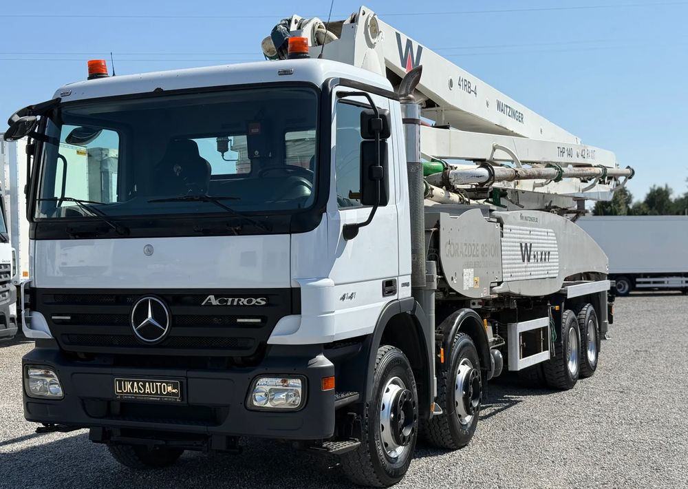 Mercedes-Benz ACTROS 4141 8X4 42 M GOTOWA DO PRACY - Camion pompe: photos 1 Mercedes-Benz ACTROS 4141 8X4 42 M GOTOWA DO PRACY - Camion pompe: photos 1
