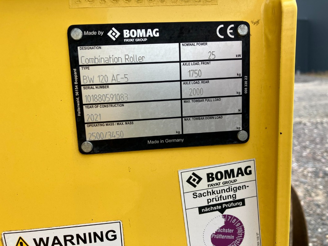 BOMAG DE BW 120 AC-5 Stage V/Tier 4f - Compacteur: photos 2 BOMAG DE BW 120 AC-5 Stage V/Tier 4f - Compacteur: photos 2