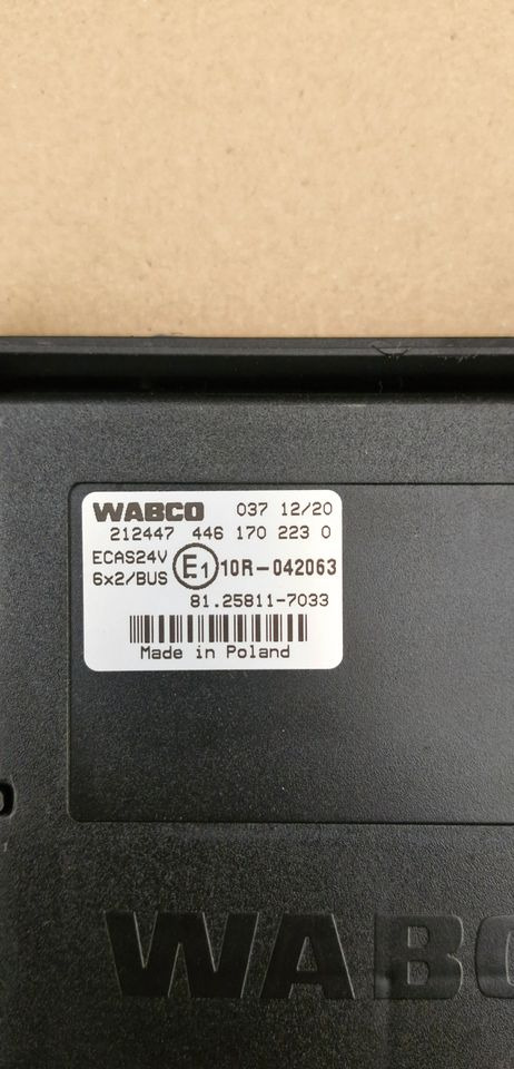 MAN TG3 TGX STEROWNIK ECAS 81.25811-7033 - Suspension: photos 2 MAN TG3 TGX STEROWNIK ECAS 81.25811-7033 - Suspension: photos 2