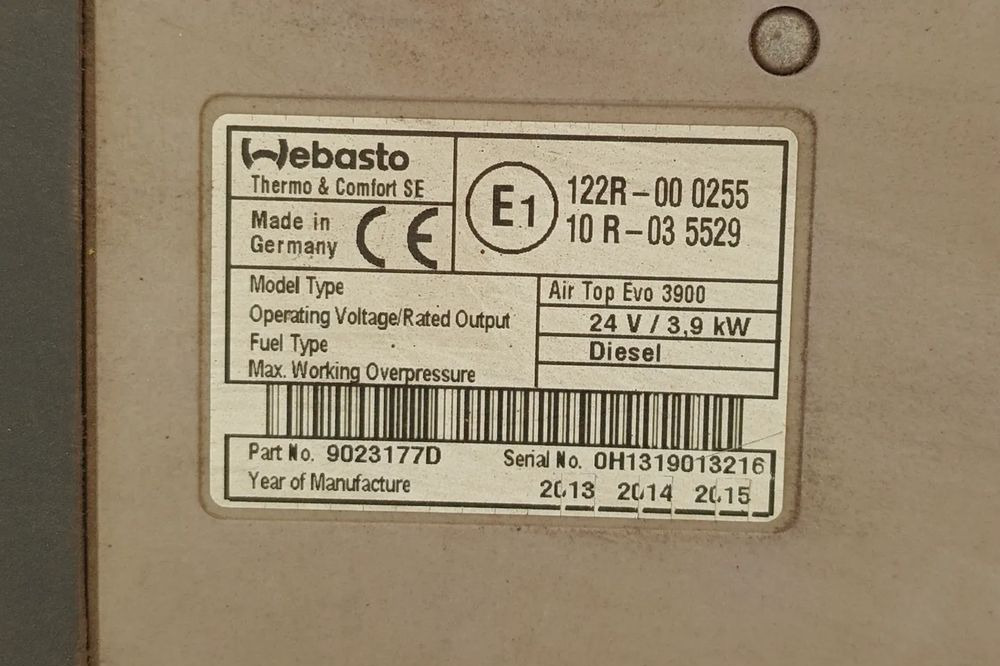 RENAULT GAMA T WEBASTO OGRZEWANIE POSTOJOWE AIR TOP EVO 3900 - Chauffage/ Ventilation pour Camion: photos 2 RENAULT GAMA T WEBASTO OGRZEWANIE POSTOJOWE AIR TOP EVO 3900 - Chauffage/ Ventilation pour Camion: photos 2