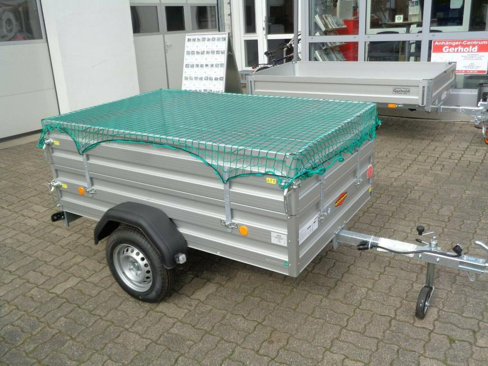 Böckmann PKW-Anhänger, 750 kg, Kastenaufsatz, Containernetz - Remorque voiture: photos 2 Böckmann PKW-Anhänger, 750 kg, Kastenaufsatz, Containernetz - Remorque voiture: photos 2
