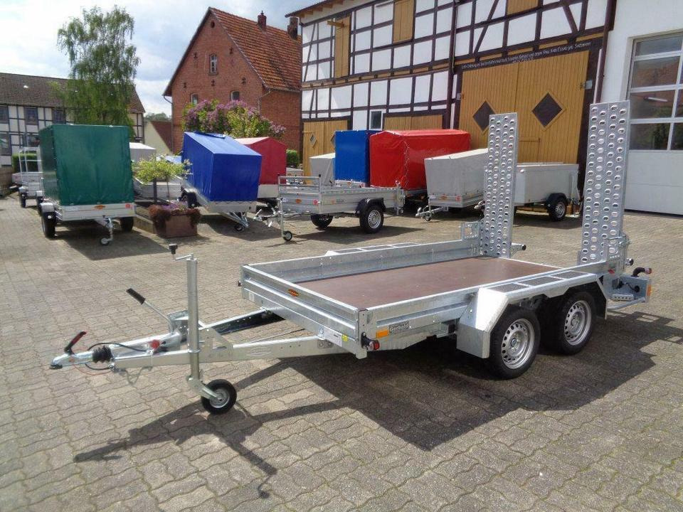 Remorque porte engin Böckmann, PKW-Anhänger, Baumaschinentransporter, 2,7 to. 100 km/h: photos 16