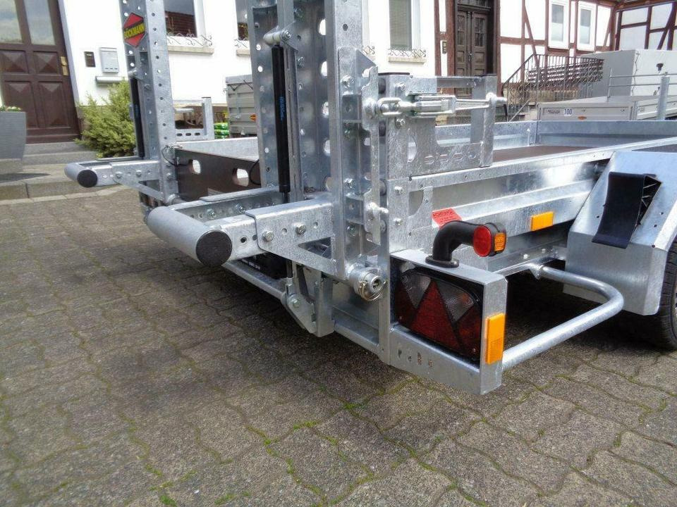 Remorque porte engin Böckmann, PKW-Anhänger, Baumaschinentransporter, 2,7 to. 100 km/h: photos 6