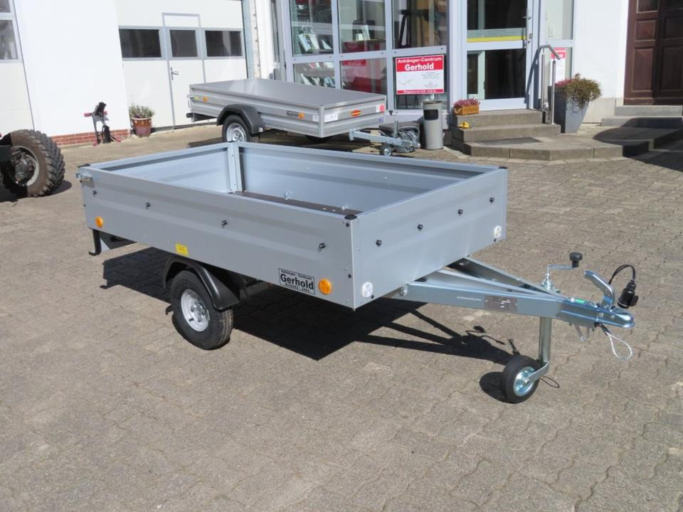 Böckmann, TPV-PKW Anhänger, 650 kg, ungebremst, Hochlader, - Remorque voiture: photos 1 Böckmann, TPV-PKW Anhänger, 650 kg, ungebremst, Hochlader, - Remorque voiture: photos 1
