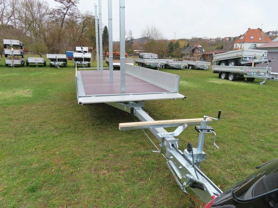 Langmaterialanhänger Unsinn LM 3554-14-2040 Deichsel ausziehbar - Remorque plateau: photos 3 Langmaterialanhänger Unsinn LM 3554-14-2040 Deichsel ausziehbar - Remorque plateau: photos 3