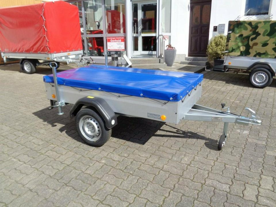 PKW Anhänger, 750 kg, Flachplane, Stützen, 100 km/h - Remorque voiture: photos 3 PKW Anhänger, 750 kg, Flachplane, Stützen, 100 km/h - Remorque voiture: photos 3