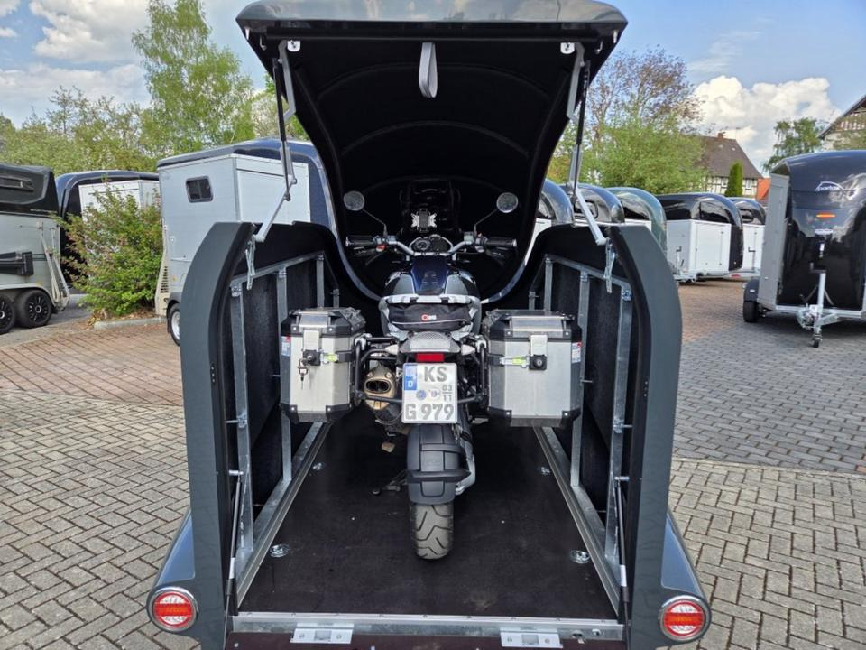 Remorque pour moto PKW Anhänger Motorrad Geschlossen Kofferanhänger 1000kg 100km/h: photos 11