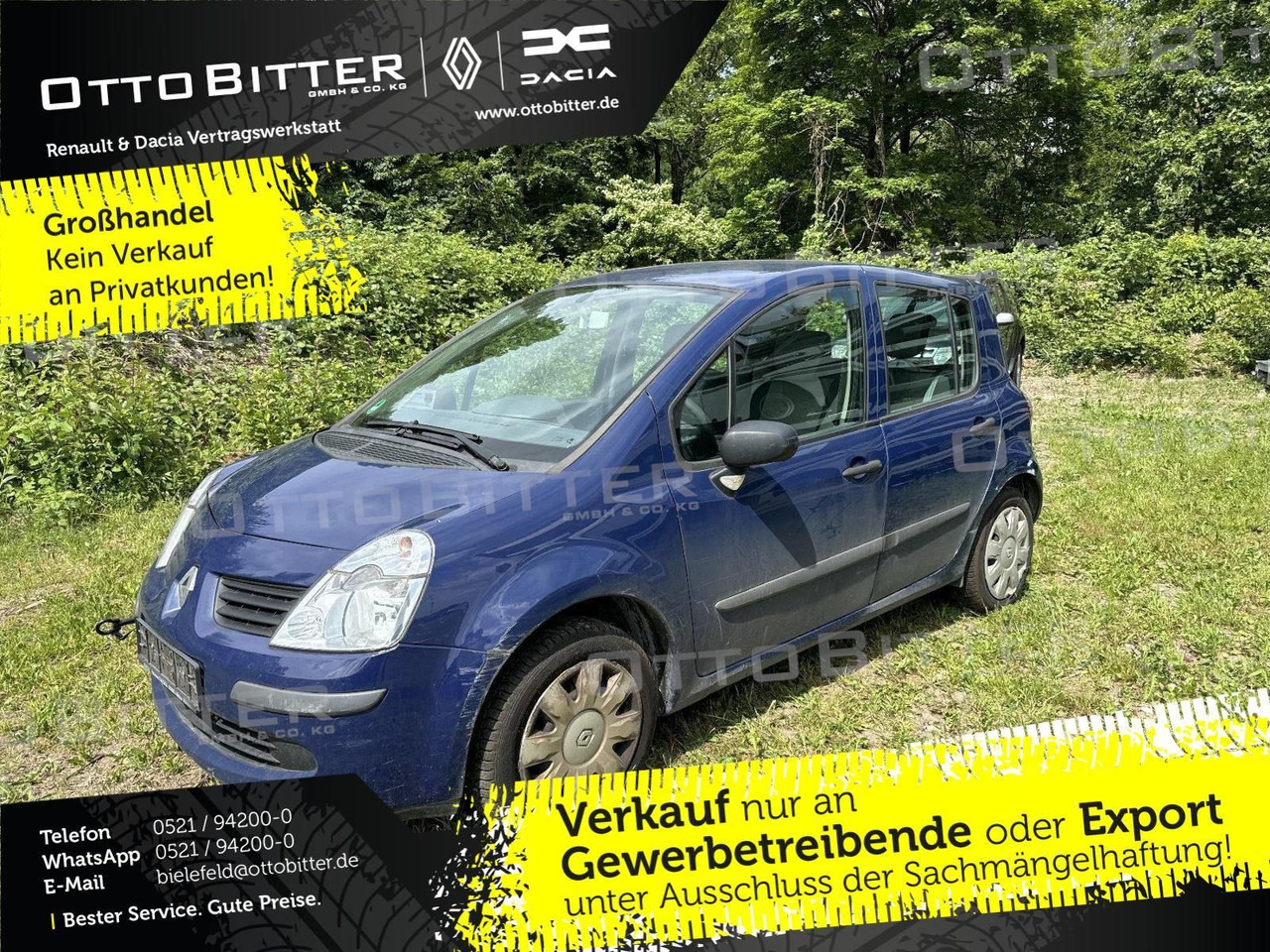 Renault Modus 1.2 Avantage +MOTOR OHNE FUNKTION+ - Berline: photos 1 Renault Modus 1.2 Avantage +MOTOR OHNE FUNKTION+ - Berline: photos 1