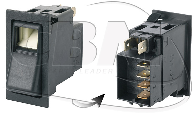 SWF SWITCH FOR DASHBOARD - MERCEDES (A0007602303) - Système électrique pour Bus: photos 1 SWF SWITCH FOR DASHBOARD - MERCEDES (A0007602303) - Système électrique pour Bus: photos 1