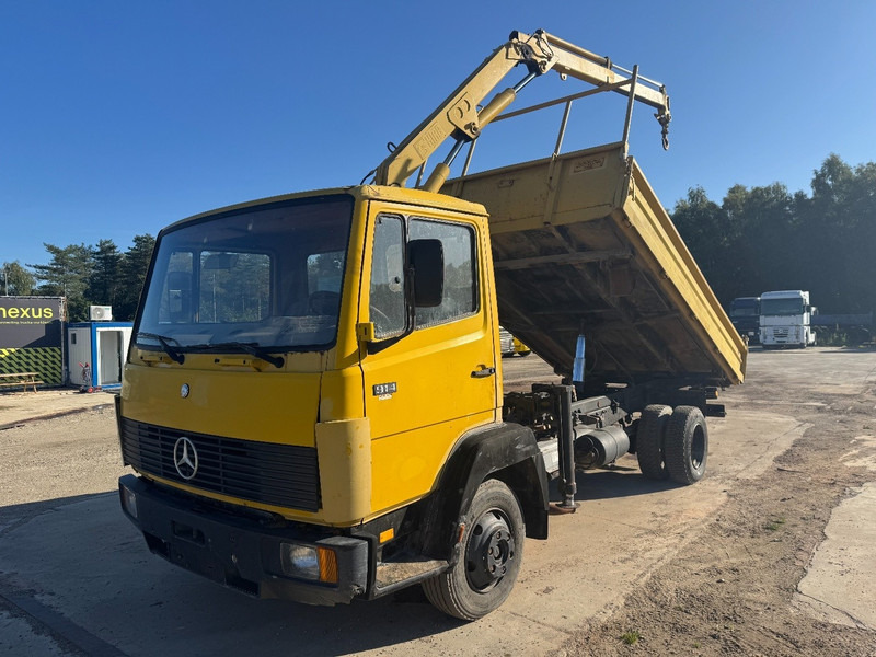 Mercedes-Benz SK 914 (STEEL SUSPENSION / HIAB CRANE / 6 CYLINDER WITH MANUAL PUMP / PERFECT GERMAN TRUCK !!!) - Camion benne, Camion grue: photos 1 Mercedes-Benz SK 914 (STEEL SUSPENSION / HIAB CRANE / 6 CYLINDER WITH MANUAL PUMP / PERFECT GERMAN TRUCK !!!) - Camion benne, Camion grue: photos 1