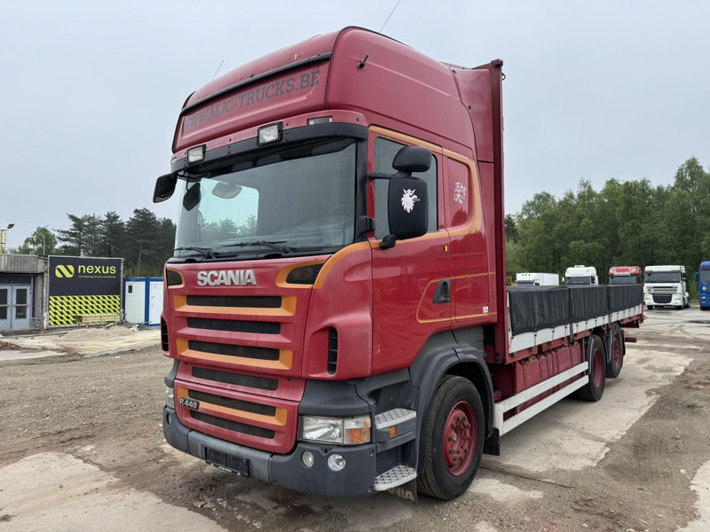 Scania R 440 Topline (BELGIAN TRUCK IN PERFECT CONDITION / MANUAL GEARBOX / 6X2 / EURO 5) - Camion plateau: photos 1 Scania R 440 Topline (BELGIAN TRUCK IN PERFECT CONDITION / MANUAL GEARBOX / 6X2 / EURO 5) - Camion plateau: photos 1