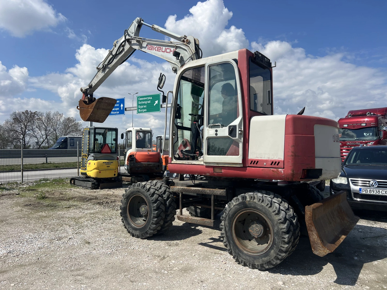 Багер Takeuchi 8-Тона, TB070W, Внос - Pelle sur pneus: photos 3 Багер Takeuchi 8-Тона, TB070W, Внос - Pelle sur pneus: photos 3