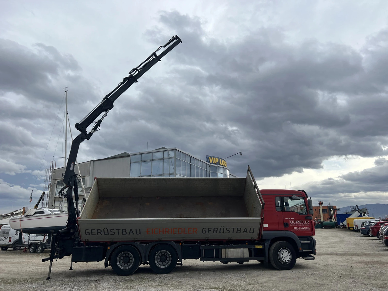 Man Tga 6х4, Самосвал с Кран - Camion benne, Camion grue: photos 4 Man Tga 6х4, Самосвал с Кран - Camion benne, Camion grue: photos 4
