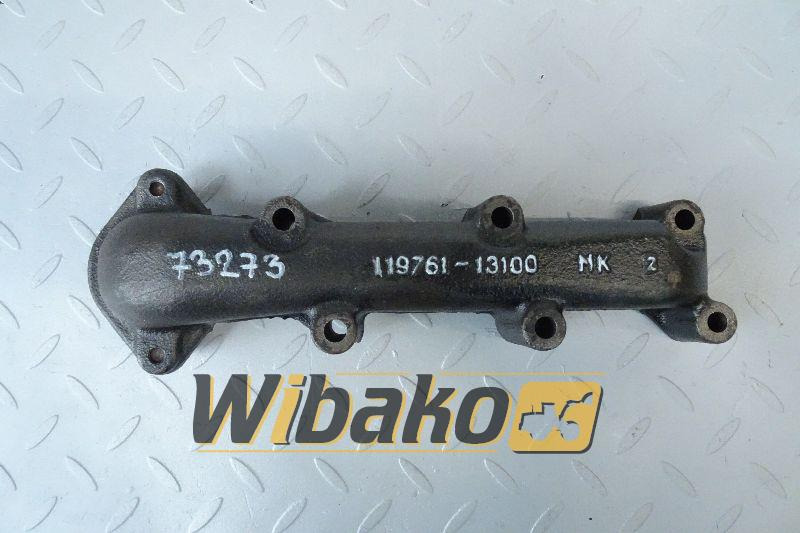 Exhaust manifold for engine Yanmar 3TNV70 119761-13100 - Collecteur d'échappement pour Engins de chantier: photos 1 Exhaust manifold for engine Yanmar 3TNV70 119761-13100 - Collecteur d'échappement pour Engins de chantier: photos 1