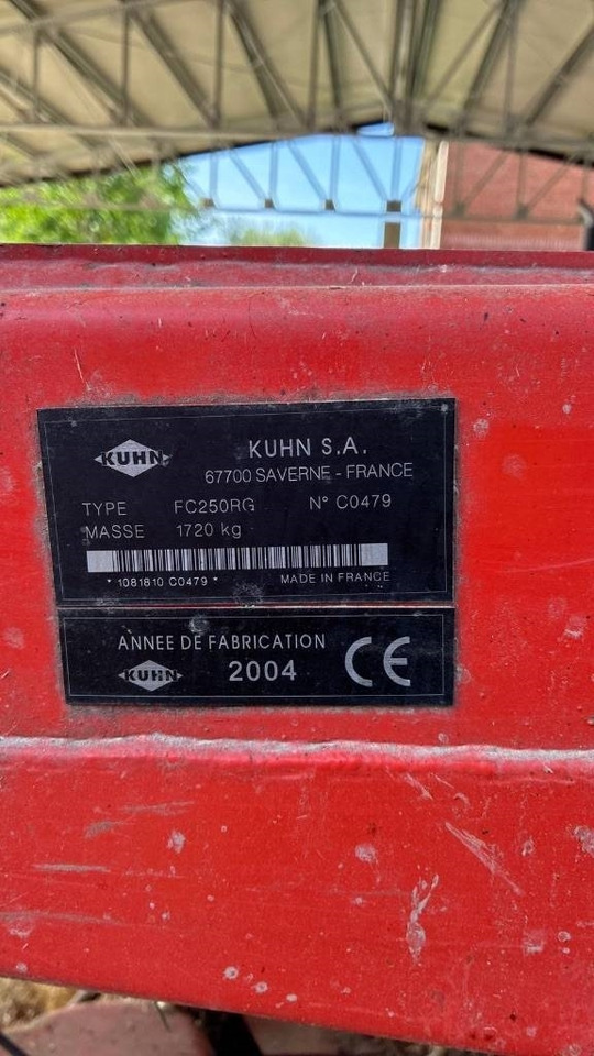 Kuhn FC 250 R G - Faucheuse: photos 2 Kuhn FC 250 R G - Faucheuse: photos 2