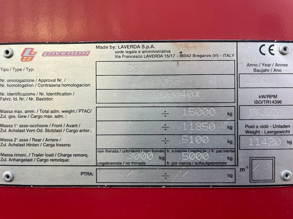 Laverda 25.50 - Moissonneuse-batteuse: photos 3 Laverda 25.50 - Moissonneuse-batteuse: photos 3