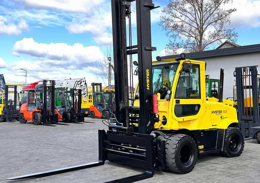 Hyster HYSTER H10.0 FT9 / FORKS 2200MM / POSITIONER / SIDE SHIFT / VALID UDT / 5500MM - Chariot élévateur diesel: photos 3 Hyster HYSTER H10.0 FT9 / FORKS 2200MM / POSITIONER / SIDE SHIFT / VALID UDT / 5500MM - Chariot élévateur diesel: photos 3