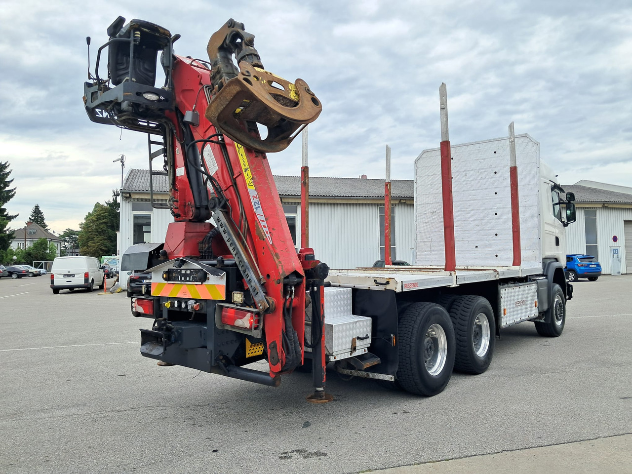 SCANIA G 490 6x6 Blatt-Blatt | Klima | Schaltgetriebe | Euro 6 | Penz-Kran 12Z | - Camion grumier, Camion grue: photos 5 SCANIA G 490 6x6 Blatt-Blatt | Klima | Schaltgetriebe | Euro 6 | Penz-Kran 12Z | - Camion grumier, Camion grue: photos 5