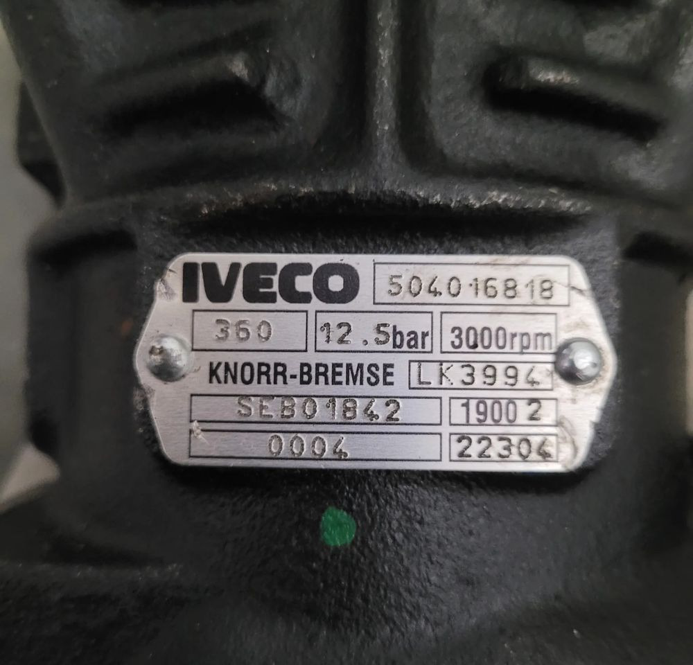 KOMPRESOR IVECO ORYGINAŁ OM 504016818 CHWALIM116 - Compresseur pour Camion: photos 2 KOMPRESOR IVECO ORYGINAŁ OM 504016818 CHWALIM116 - Compresseur pour Camion: photos 2
