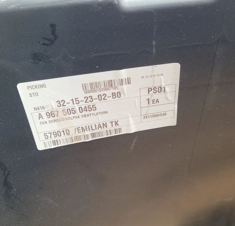 OBUDOWA WENTYLATOR MERCEDES ATEGO E6 A9675050455 ORYGINAŁ CHWALIM116 - Système de refroidissement pour Camion: photos 3 OBUDOWA WENTYLATOR MERCEDES ATEGO E6 A9675050455 ORYGINAŁ CHWALIM116 - Système de refroidissement pour Camion: photos 3
