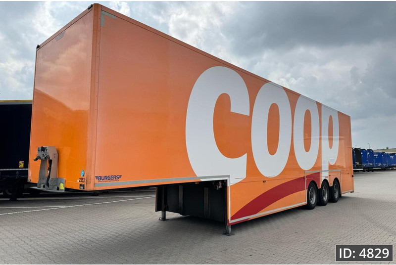 BURGERS Double-Deck / Steering axle / Tail lift / 7 pieces - Semi-remorque fourgon: photos 1 BURGERS Double-Deck / Steering axle / Tail lift / 7 pieces - Semi-remorque fourgon: photos 1