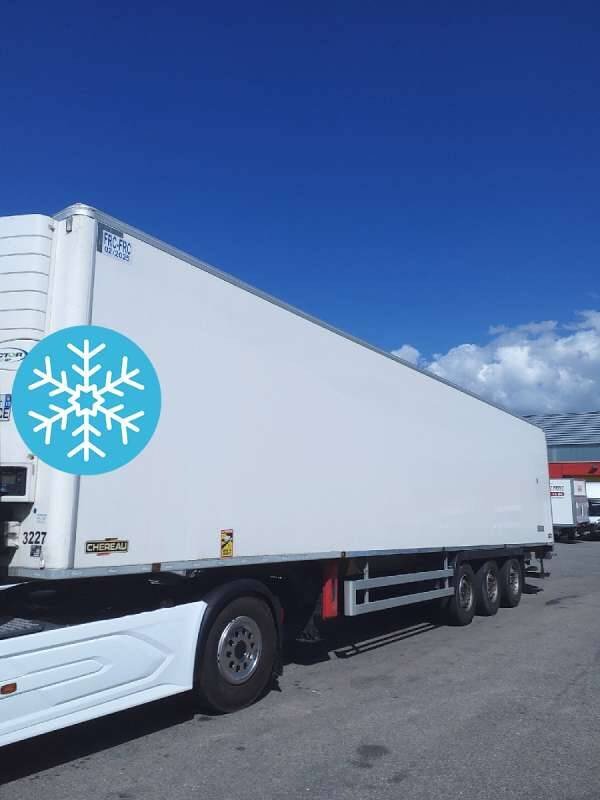 Semi-remorque 3 Essieux FRIGO 38 TONNES HAYON CAISSE CHEREAU GROUPE CARRIER VECTOR 1950 MT - Semi-remorque frigorifique: photos 1 Semi-remorque 3 Essieux FRIGO 38 TONNES HAYON CAISSE CHEREAU GROUPE CARRIER VECTOR 1950 MT - Semi-remorque frigorifique: photos 1