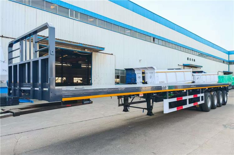 2025 New Model 4 Axle 45ft Flatbed Container Trailer In Zambia - Semi-remorque porte-conteneur/ Caisse mobile: photos 1 2025 New Model 4 Axle 45ft Flatbed Container Trailer In Zambia - Semi-remorque porte-conteneur/ Caisse mobile: photos 1