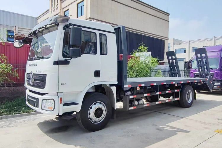 SHACMAN L3000 Light Cargo Truck with Rear Loading Ramp - Camion plateau: photos 1 SHACMAN L3000 Light Cargo Truck with Rear Loading Ramp - Camion plateau: photos 1
