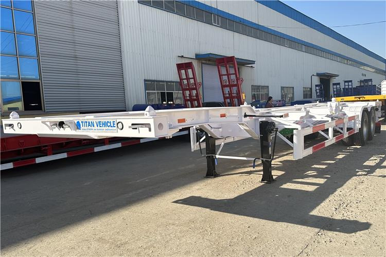 TITAN 2 Axle 40ft Container Transport Trailer for Sale In Nigeria - Semi-remorque châssis: photos 1 TITAN 2 Axle 40ft Container Transport Trailer for Sale In Nigeria - Semi-remorque châssis: photos 1