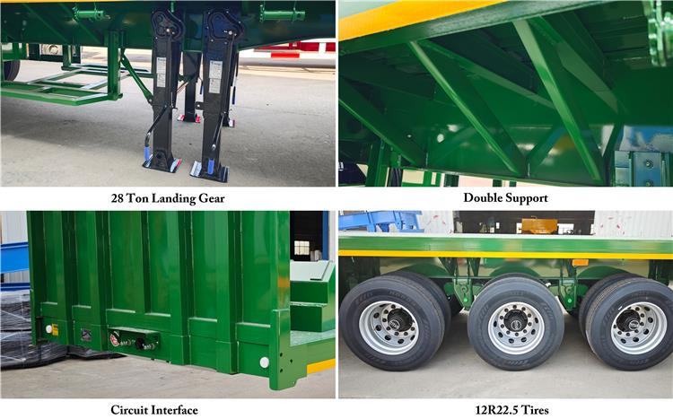 TITAN 2025 New 3 Axle Flatbed Trailer for Sale In Guyana - Semi-remorque châssis: photos 4 TITAN 2025 New 3 Axle Flatbed Trailer for Sale In Guyana - Semi-remorque châssis: photos 4