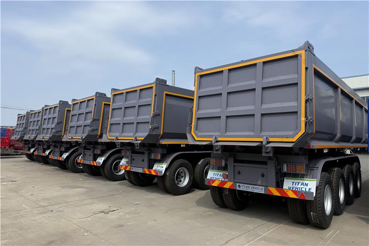TITAN 4 Axle 80 Ton Dump Trailer for Sale In Cameroon - Semi-remorque benne: photos 3 TITAN 4 Axle 80 Ton Dump Trailer for Sale In Cameroon - Semi-remorque benne: photos 3