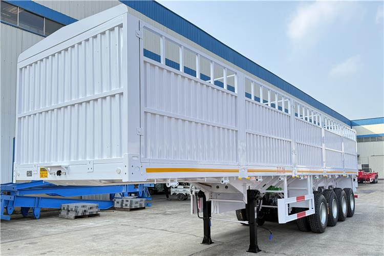 TITAN 4 Axle 80 Ton Fence Cargo Truck Trailer for Sale in Nigeria - Semi-remorque bétaillère: photos 3 TITAN 4 Axle 80 Ton Fence Cargo Truck Trailer for Sale in Nigeria - Semi-remorque bétaillère: photos 3