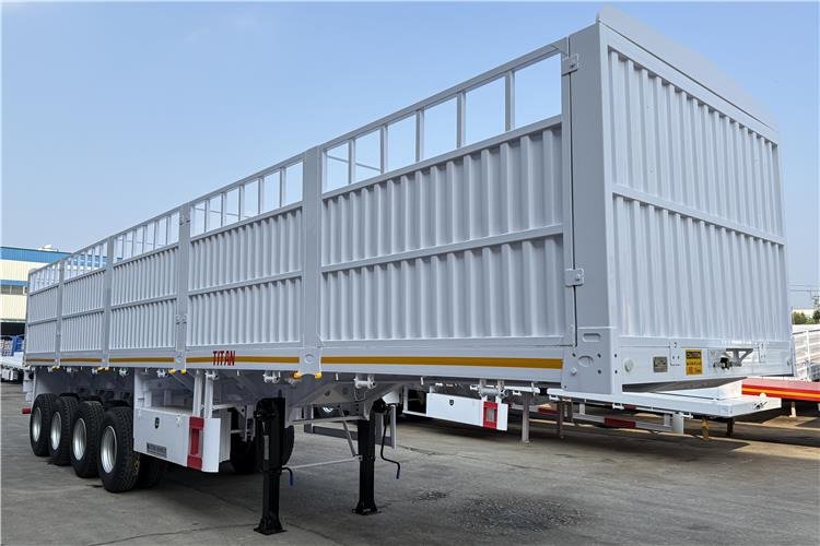 TITAN 4 Axle 80 Ton Fence Cargo Truck Trailer for Sale in Nigeria - Semi-remorque bétaillère: photos 2 TITAN 4 Axle 80 Ton Fence Cargo Truck Trailer for Sale in Nigeria - Semi-remorque bétaillère: photos 2