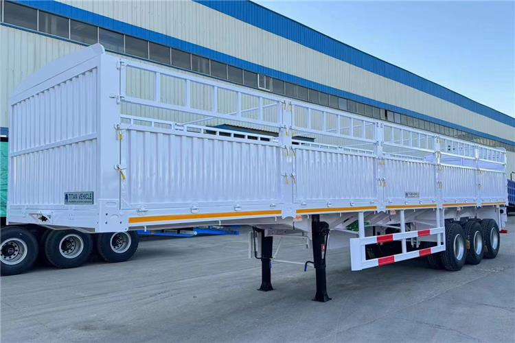 TITAN In Stock 30/40/50 Ton Fence Semi Trailer Transport Cargo Bulk In Senegal - Semi-remorque bétaillère: photos 3 TITAN In Stock 30/40/50 Ton Fence Semi Trailer Transport Cargo Bulk In Senegal - Semi-remorque bétaillère: photos 3