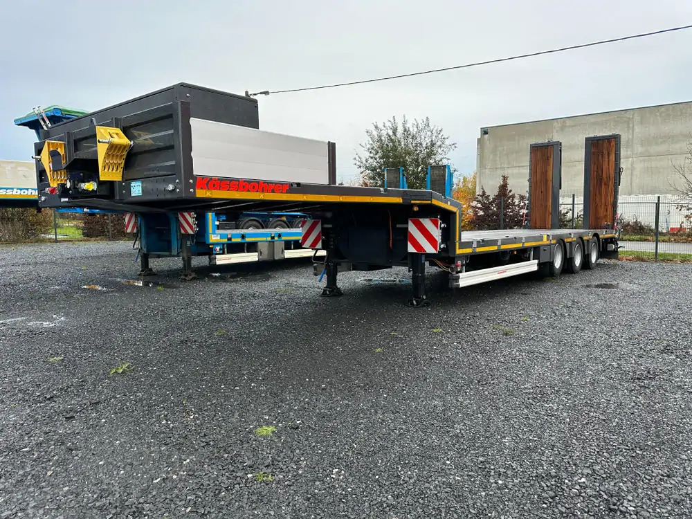 Kässbohrer essieu relevable + essieu suiveur - MATERIEL NEUF - Semi-remorque surbaissé: photos 1 Kässbohrer essieu relevable + essieu suiveur - MATERIEL NEUF - Semi-remorque surbaissé: photos 1