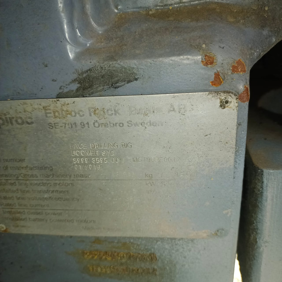 EPIROC BOOMER S1D - Machine d'exploitation minière: photos 4 EPIROC BOOMER S1D - Machine d'exploitation minière: photos 4