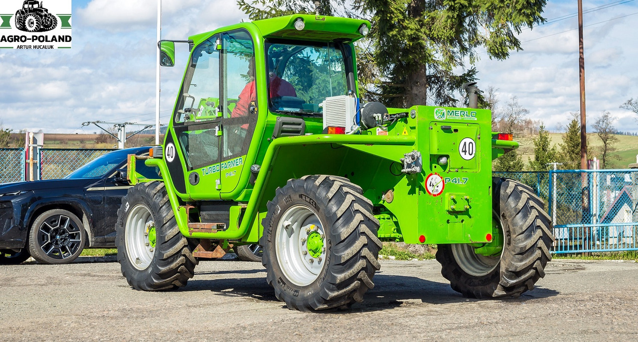 Chariot télescopique MERLO P 41.7 FARMER - 2010 ROK - WAGA - ŁYŻKA 2.5 M3- WIDŁY + UKŁAD PNEUMATYCZNY: photos 6