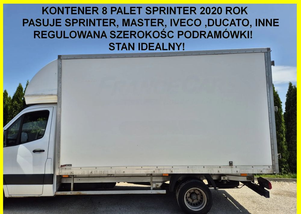Kontener 8 palet Sprinter 2020, regulowana szerokość podramówki, Iveco, Ducato, Master, Inne, stan idealny! - Carrosserie fourgon: photos 1 Kontener 8 palet Sprinter 2020, regulowana szerokość podramówki, Iveco, Ducato, Master, Inne, stan idealny! - Carrosserie fourgon: photos 1