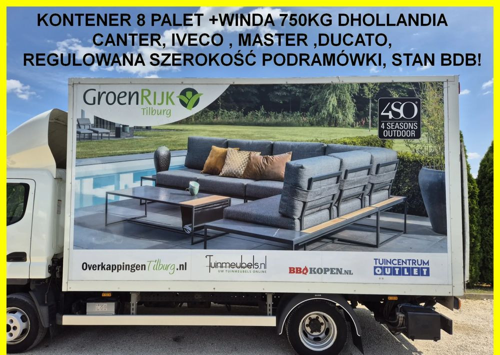 Kontener 8 palet +winda Dhollandia 750kg 2014 rok, regulowana szer. podramówki, Canter, Iveco, Master ,Ducato, Inne - Carrosserie fourgon: photos 1 Kontener 8 palet +winda Dhollandia 750kg 2014 rok, regulowana szer. podramówki, Canter, Iveco, Master ,Ducato, Inne - Carrosserie fourgon: photos 1