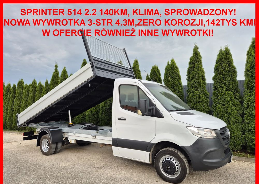 Mercedes-Benz Sprinter 514CDI 140KM - Véhicule utilitaire benne: photos 1 Mercedes-Benz Sprinter 514CDI 140KM - Véhicule utilitaire benne: photos 1
