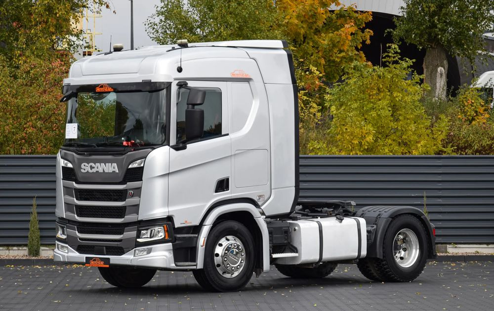 Scania R450 / HYDRAULIKA / RETARDER / ACC / KLIMA / FULL LEDY / ALUFELGI / SERWISOWANA / SPROWADZONA - Tracteur routier: photos 1 Scania R450 / HYDRAULIKA / RETARDER / ACC / KLIMA / FULL LEDY / ALUFELGI / SERWISOWANA / SPROWADZONA - Tracteur routier: photos 1