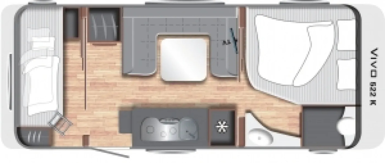 Wohnwagen LMC Vivo 522 K - Caravane: photos 2 Wohnwagen LMC Vivo 522 K - Caravane: photos 2