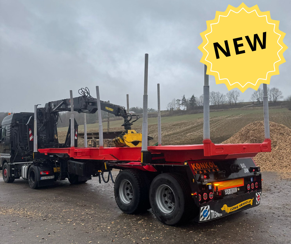 NACZEPA Z DŹWIGIEM DO DREWNA - Semi-remorque grumier: photos 4 NACZEPA Z DŹWIGIEM DO DREWNA - Semi-remorque grumier: photos 4