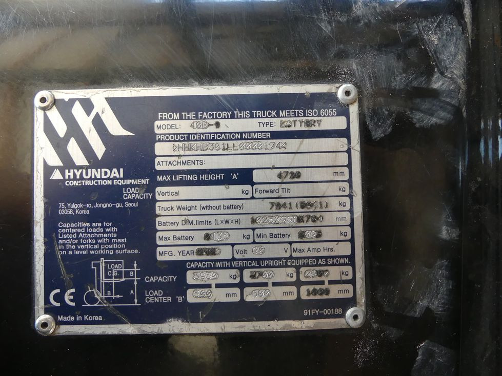 Matériel de manutention HYUNDAI 40B-9: photos 45