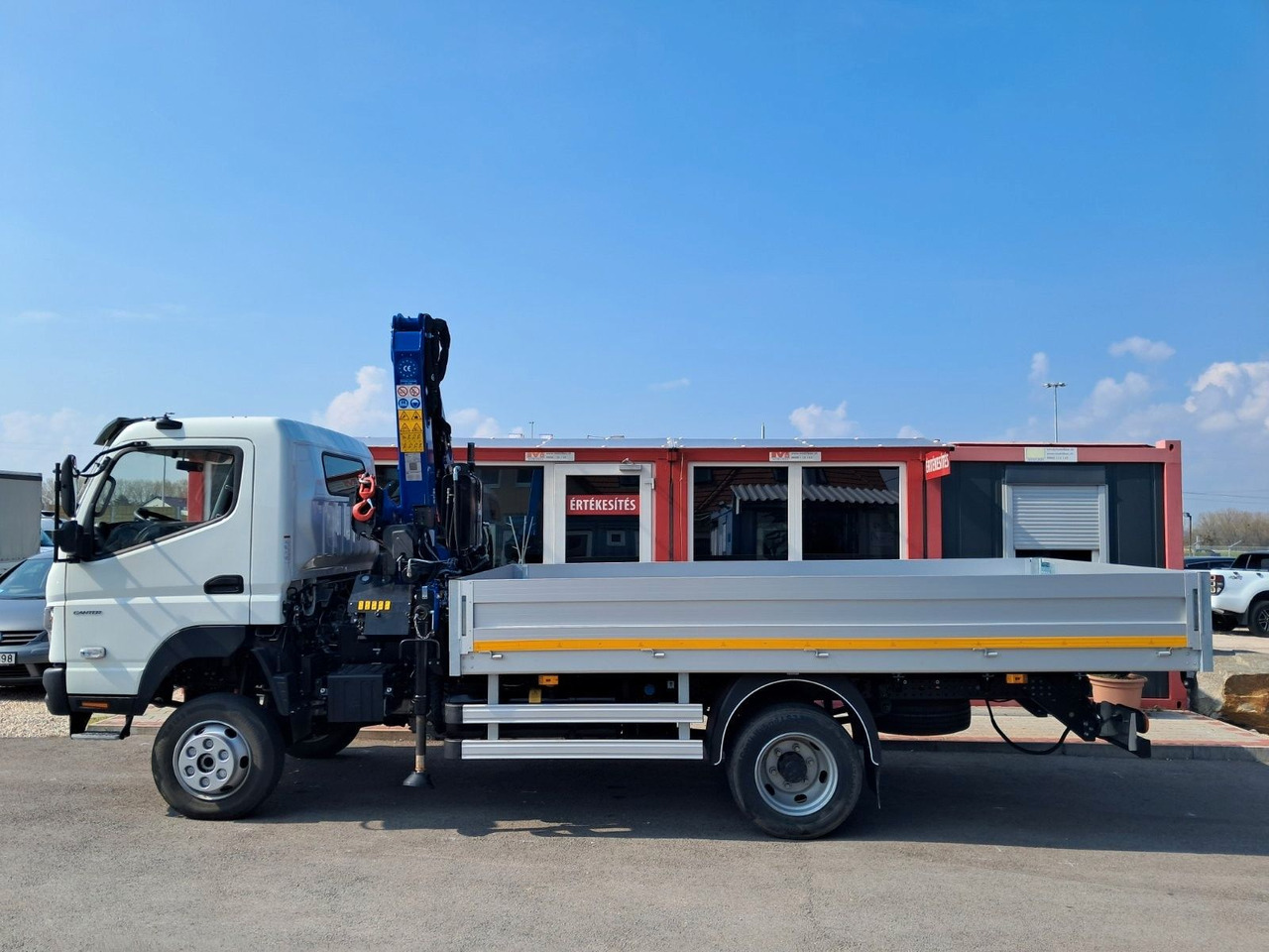 Fourgon plateau Mitsubishi FUSO CANTER 6C18 4WD PRITSCHE+PM 6522P KRAN: photos 26