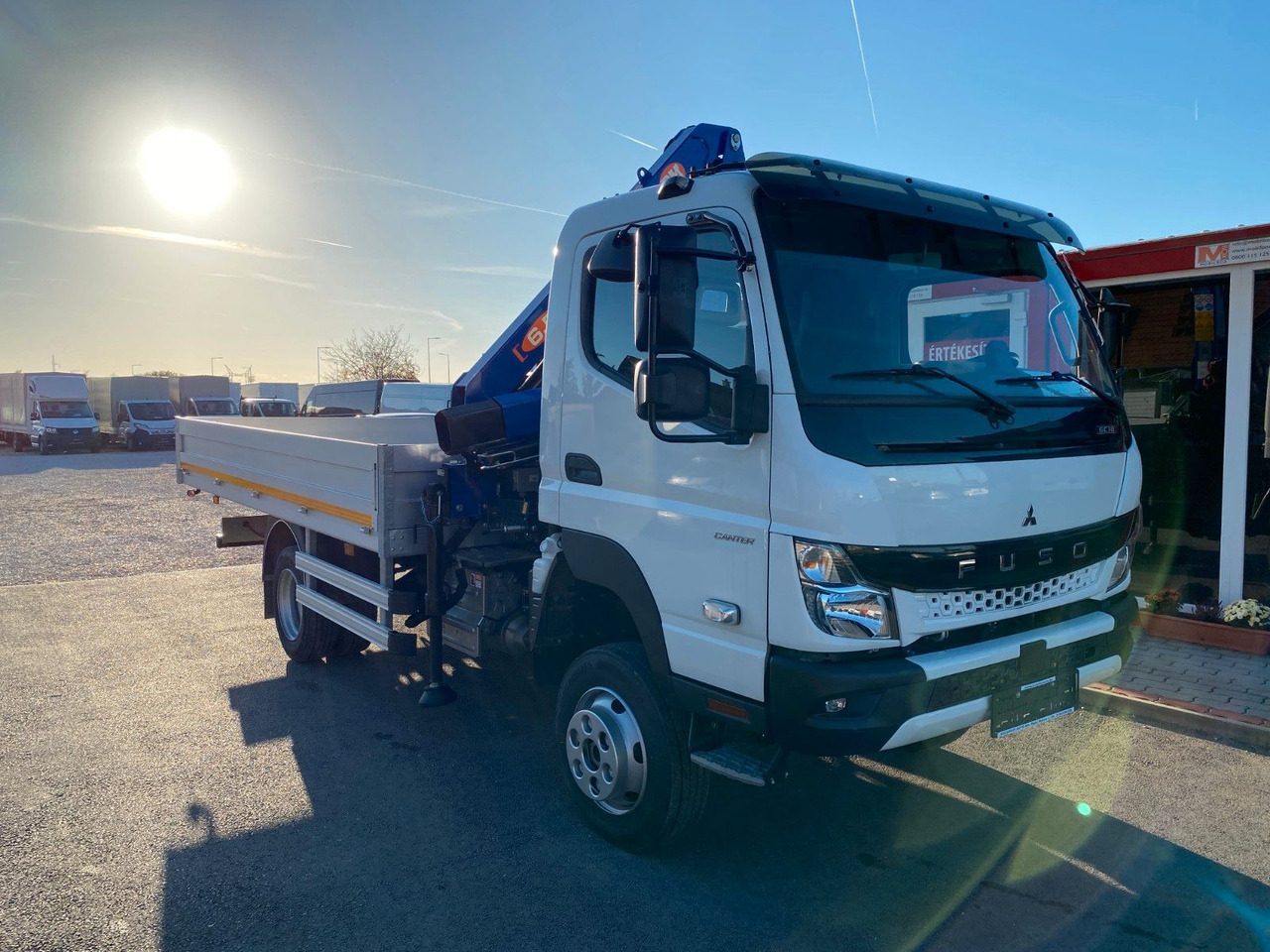 Fourgon plateau Mitsubishi FUSO CANTER 6C18 4WD PRITSCHE+PM 6522P KRAN: photos 20